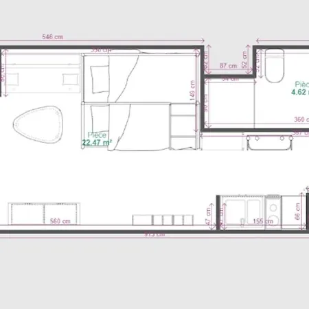 Studio-cabine 6 Couchages Cap-d'agde